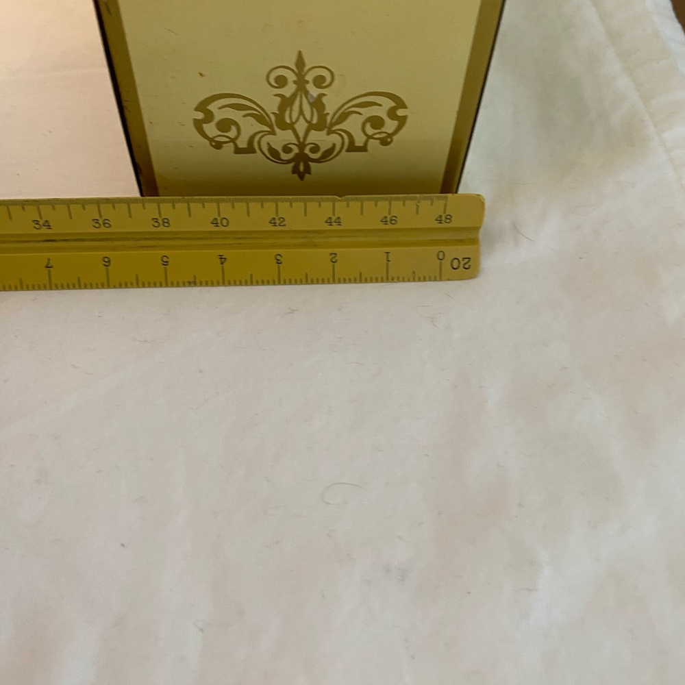 Metal Ohio Art Company Recipe Card Holder Box 1970s Rustic Farmhouse Vintage MCM - Picture 15 of 15